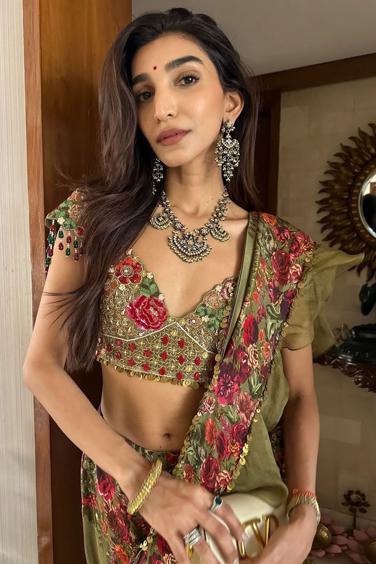 Juhi Godambe in Ruffle saree