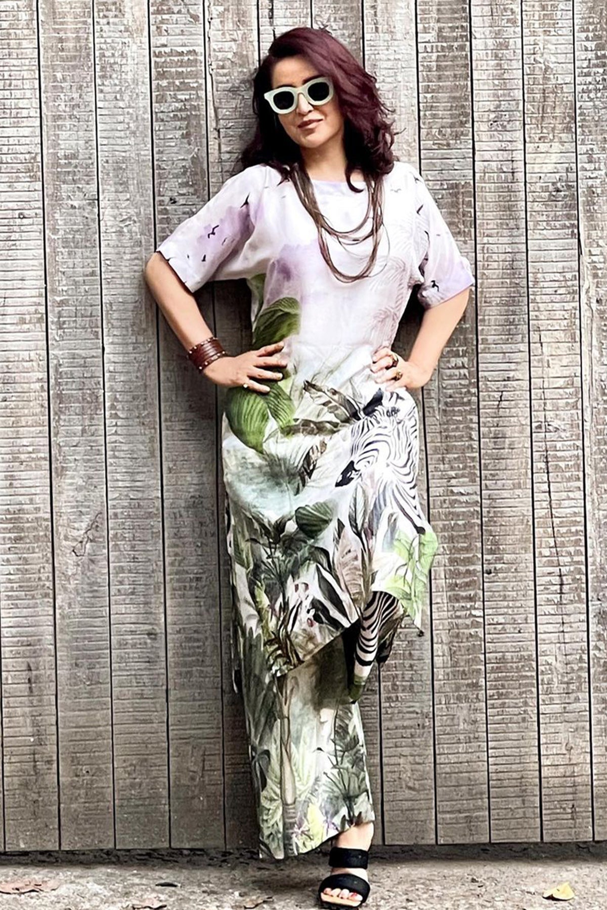Tisca chopra in Kurta Kaftan and Palazzo