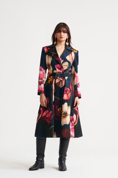 Wild rosette Trenchcoat