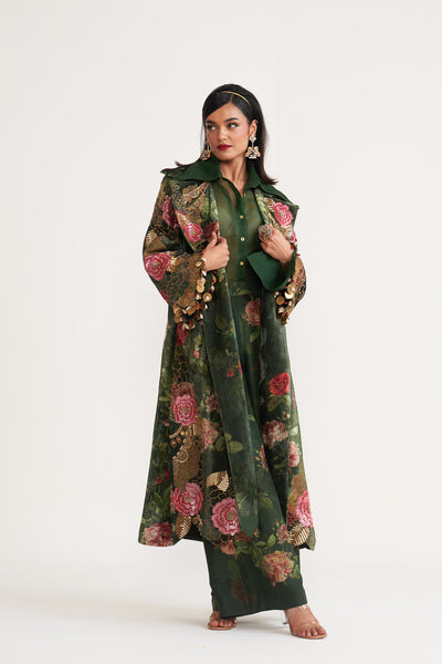 vintage bloom Overcoat set