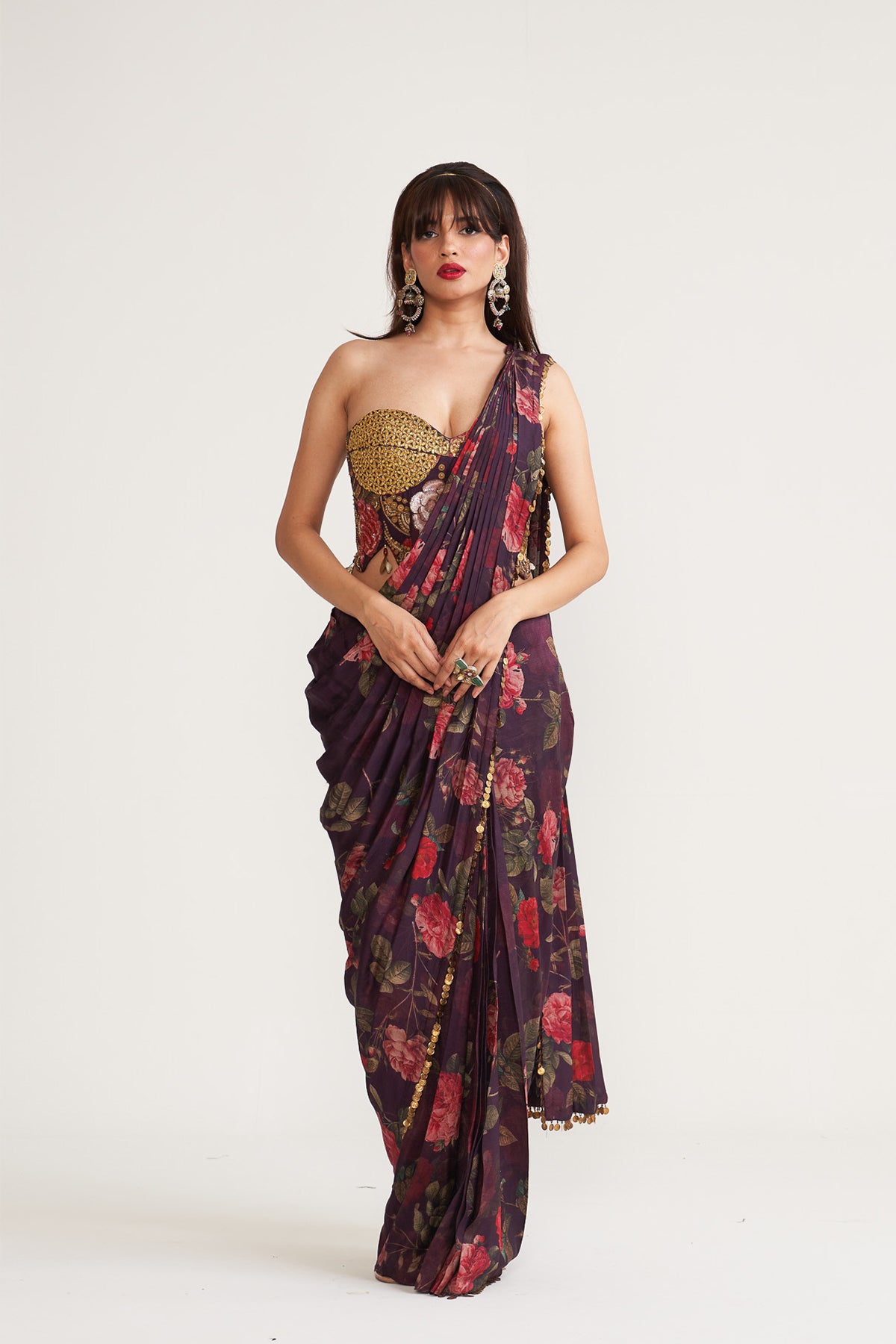 Corset saree set