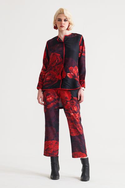 Dark rose High low shirt