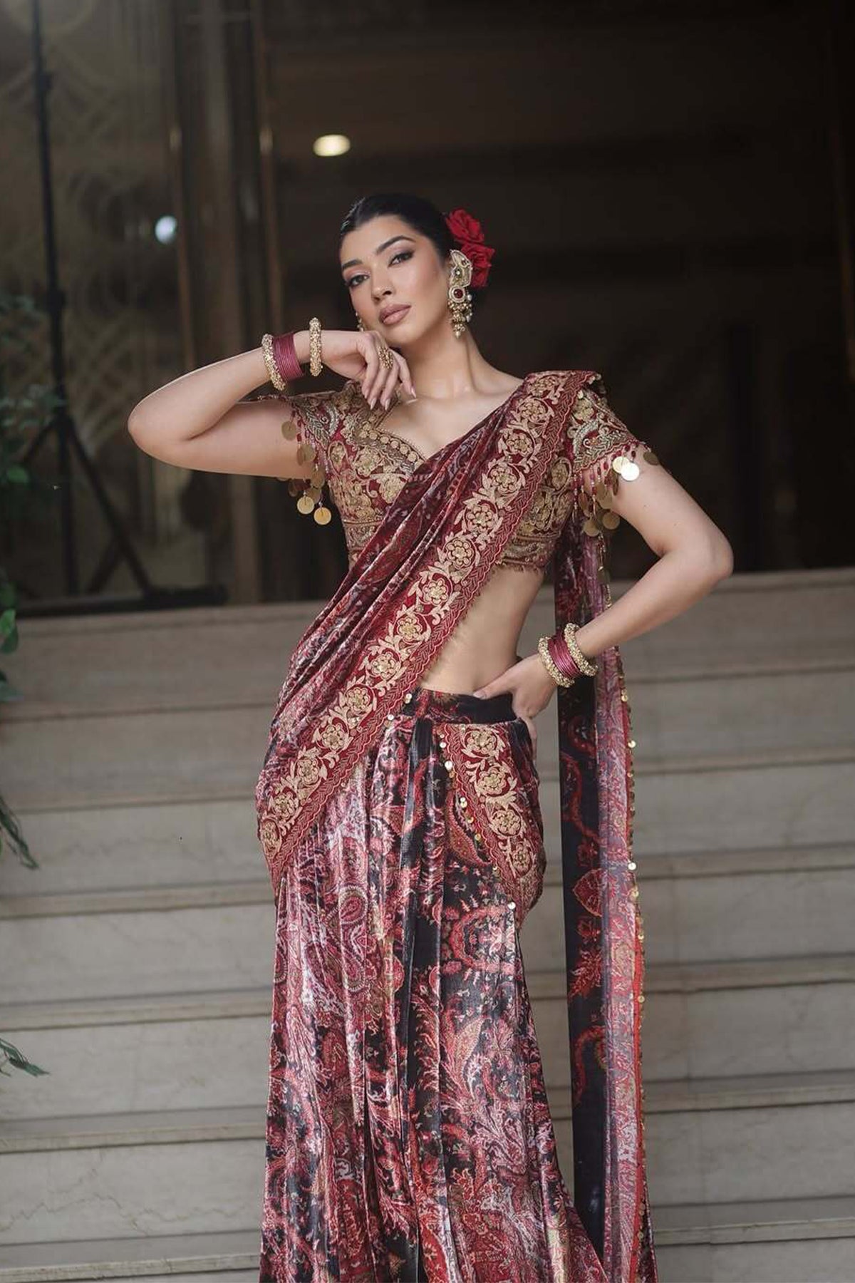 Bhavna Monga in Mermaid saree