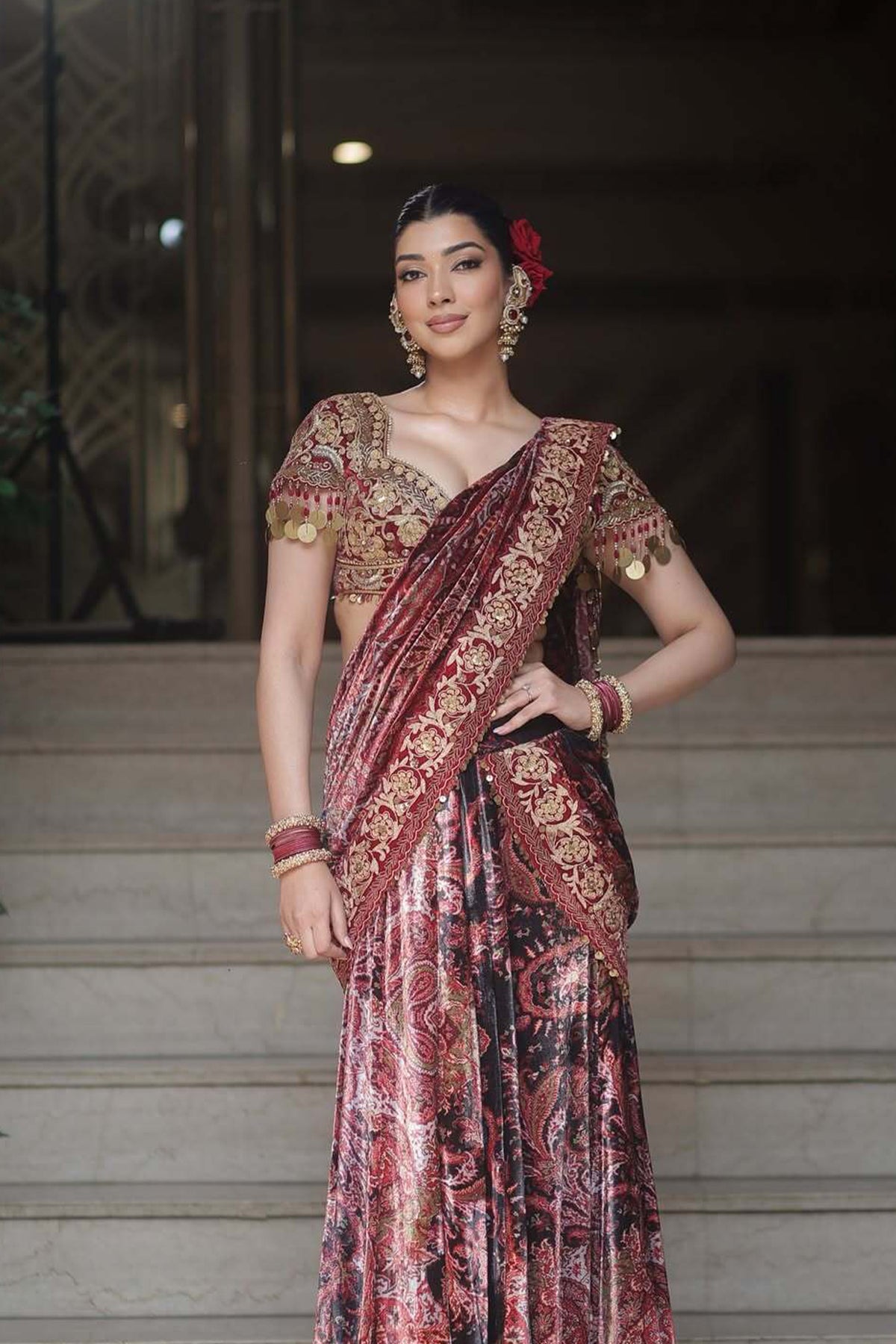 Bhavna Monga in Mermaid saree