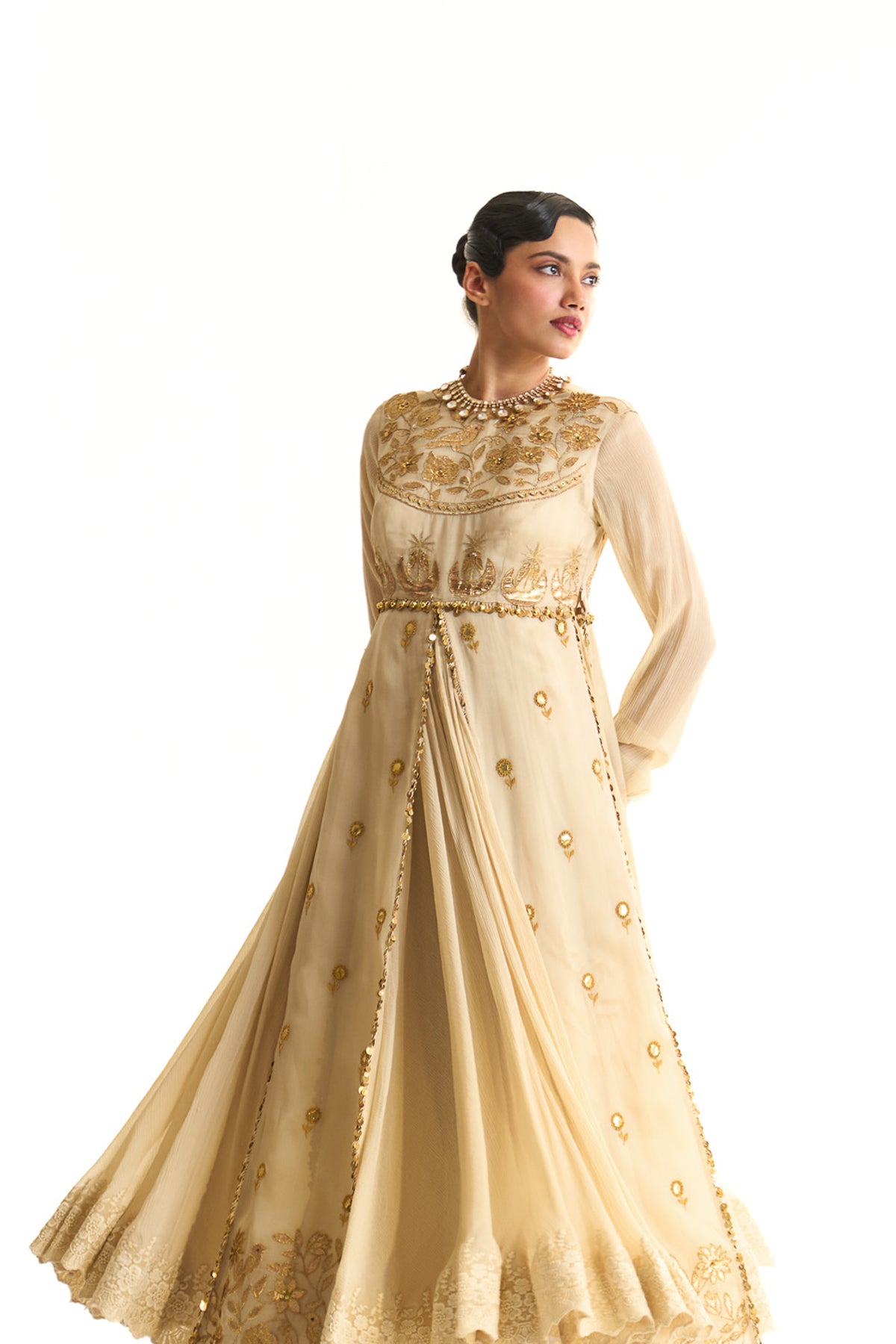 Chaand baag Anarkali jacket set