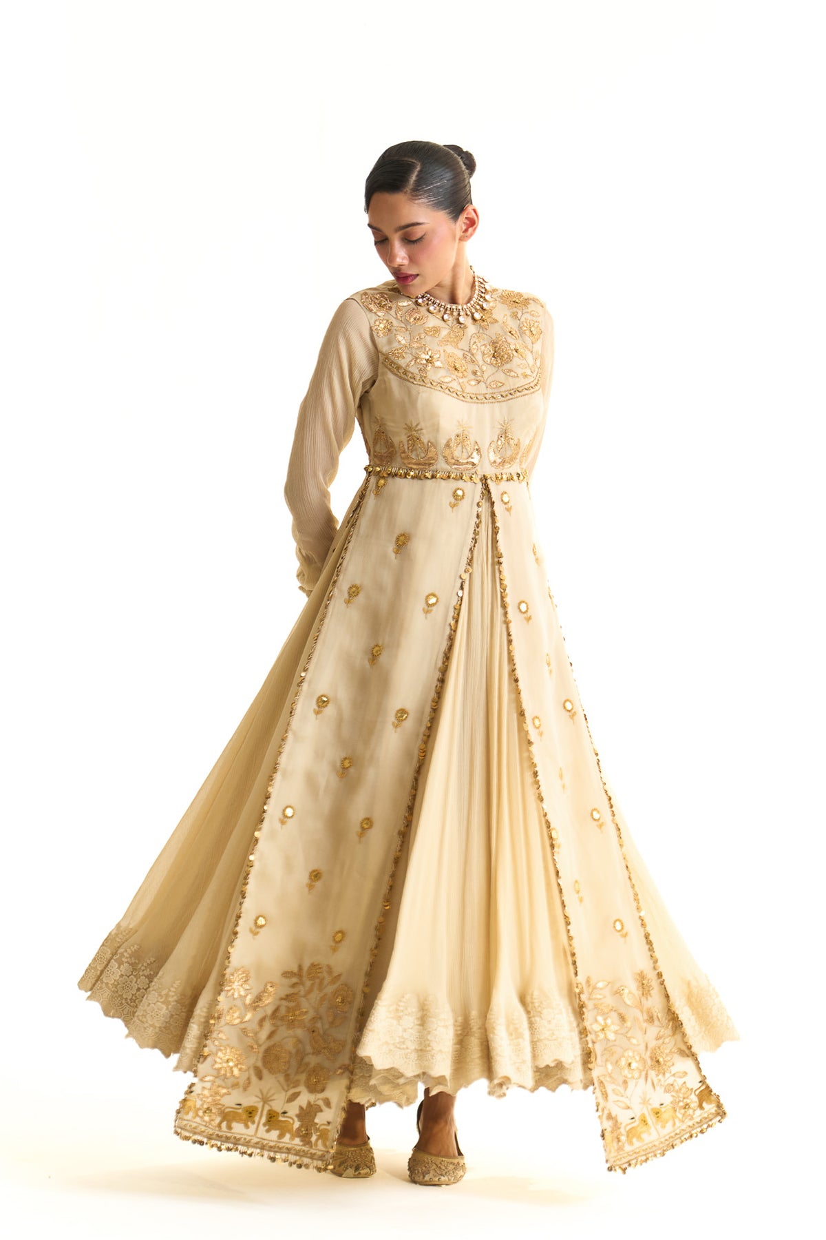 Chaand baag Anarkali jacket set