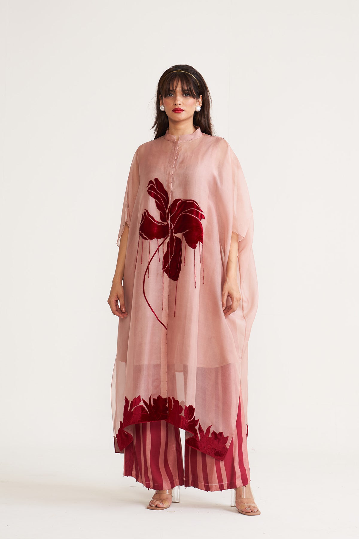 Tulip placket kurta set