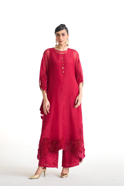 Chandni organza kaftan set