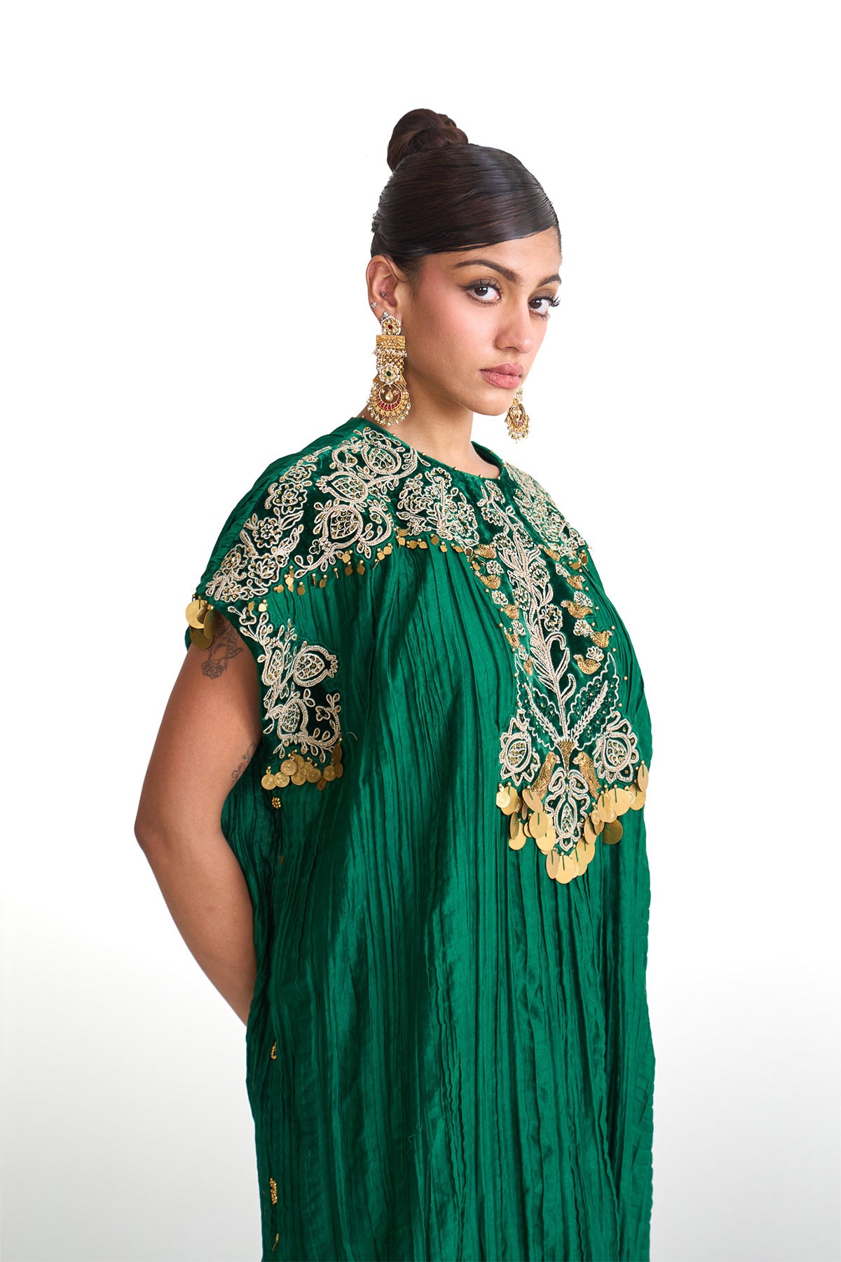 Chandni wrinkle dori tunic set