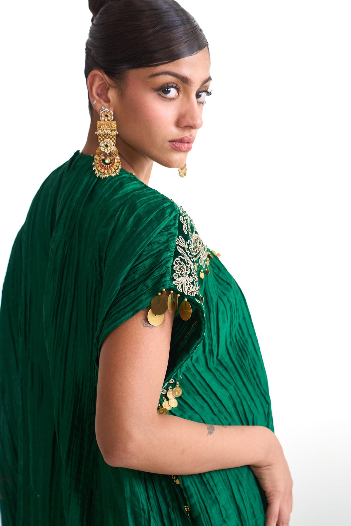 Chandni wrinkle dori tunic set