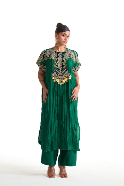 Chandni wrinkle dori tunic set