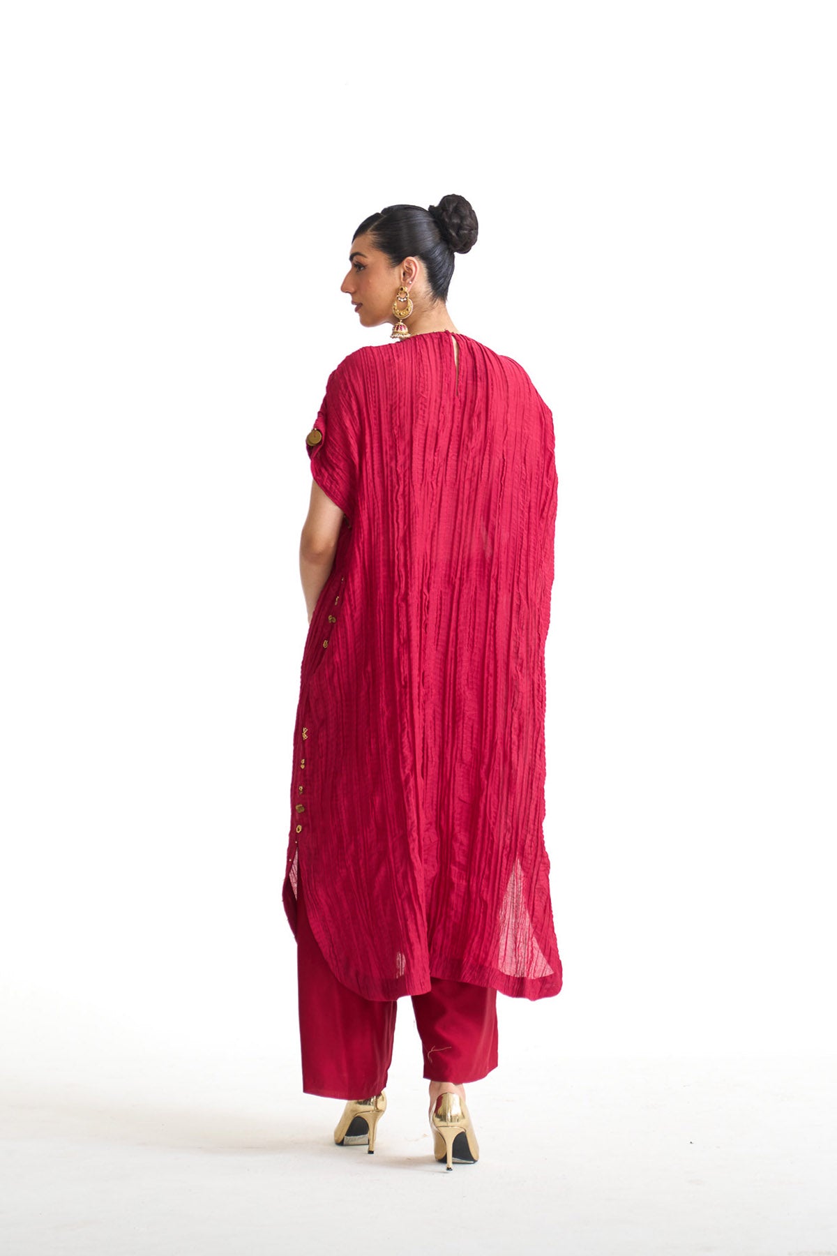Chandni wrinkle dori tunic set