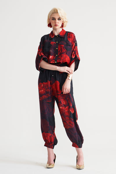 Dark rose Bomber shirt