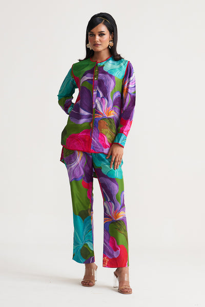 Painted petals High low shirt