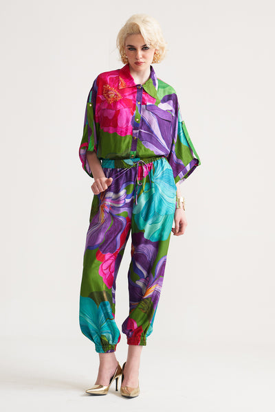 Painted petals Bomber shirt
