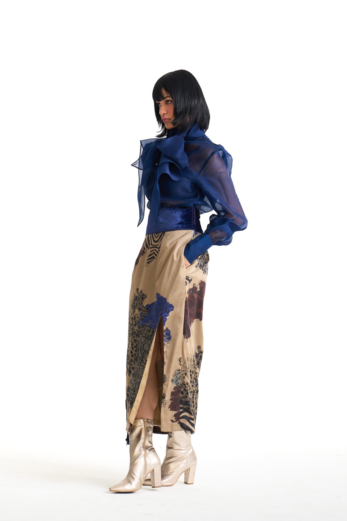 Desert safari pencil skirt