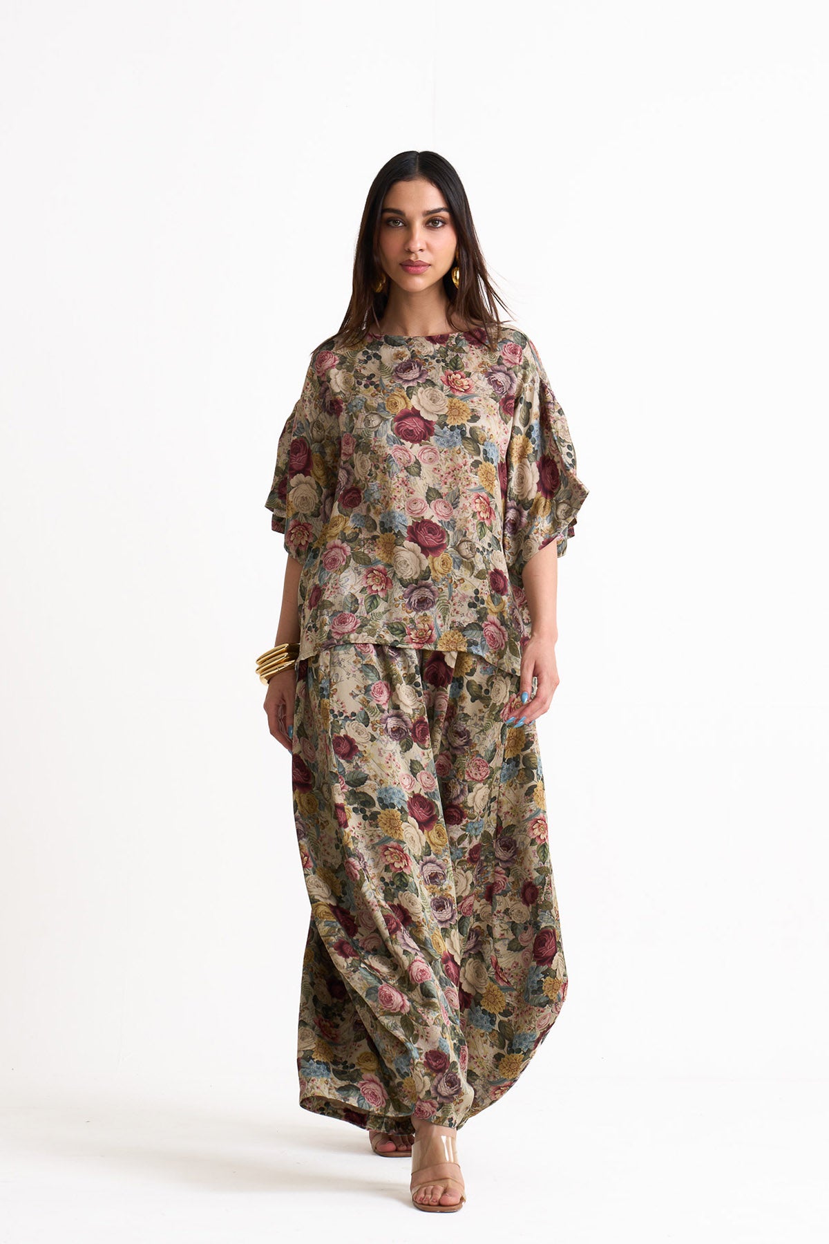 Vintage romance Cowl pants