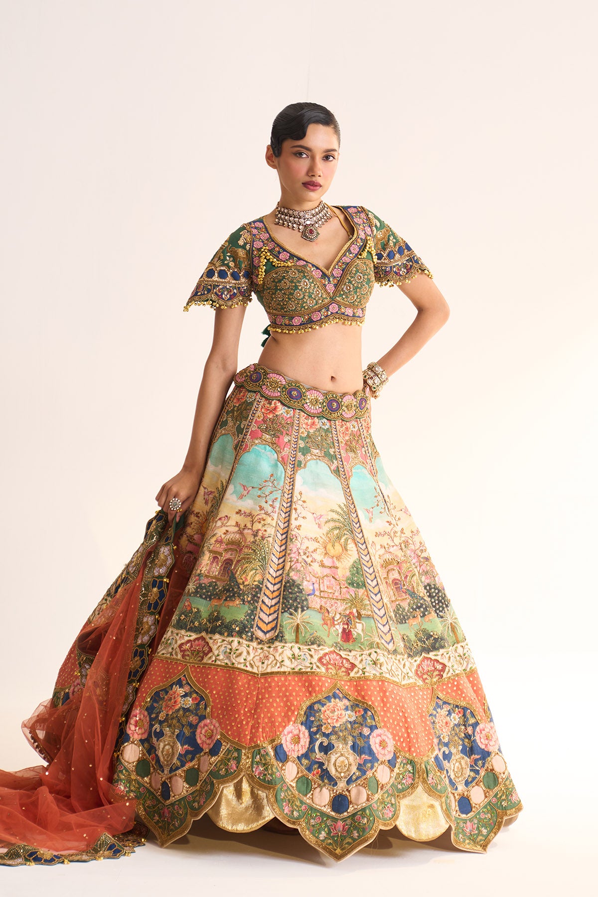 Manek Mahal lehenga