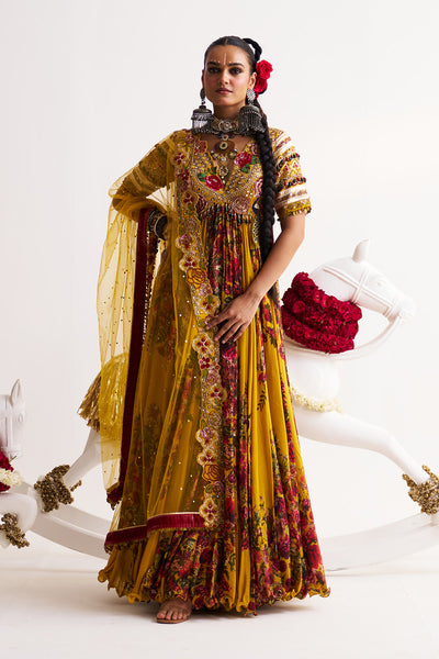 Festive bloom Anarkali