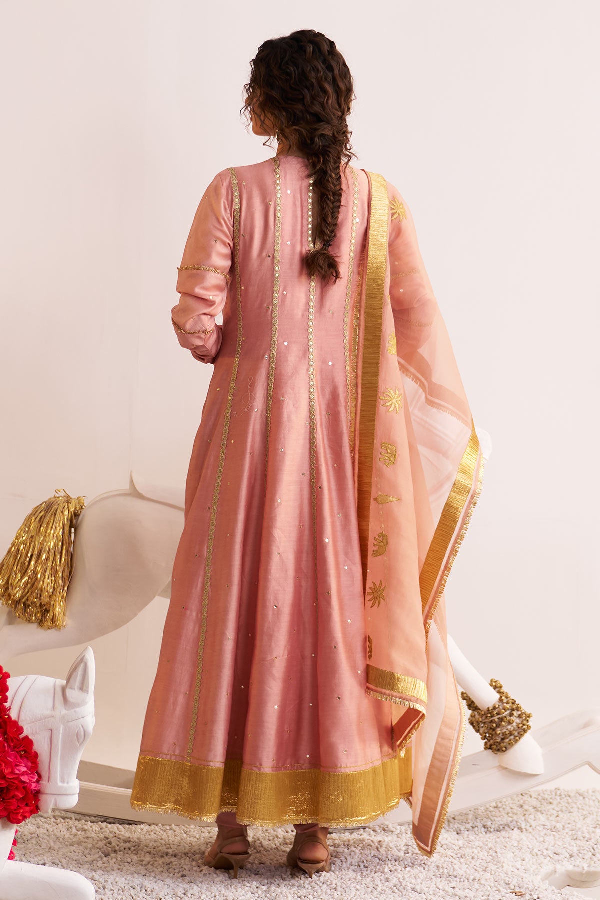 Gota embellished anarkali set