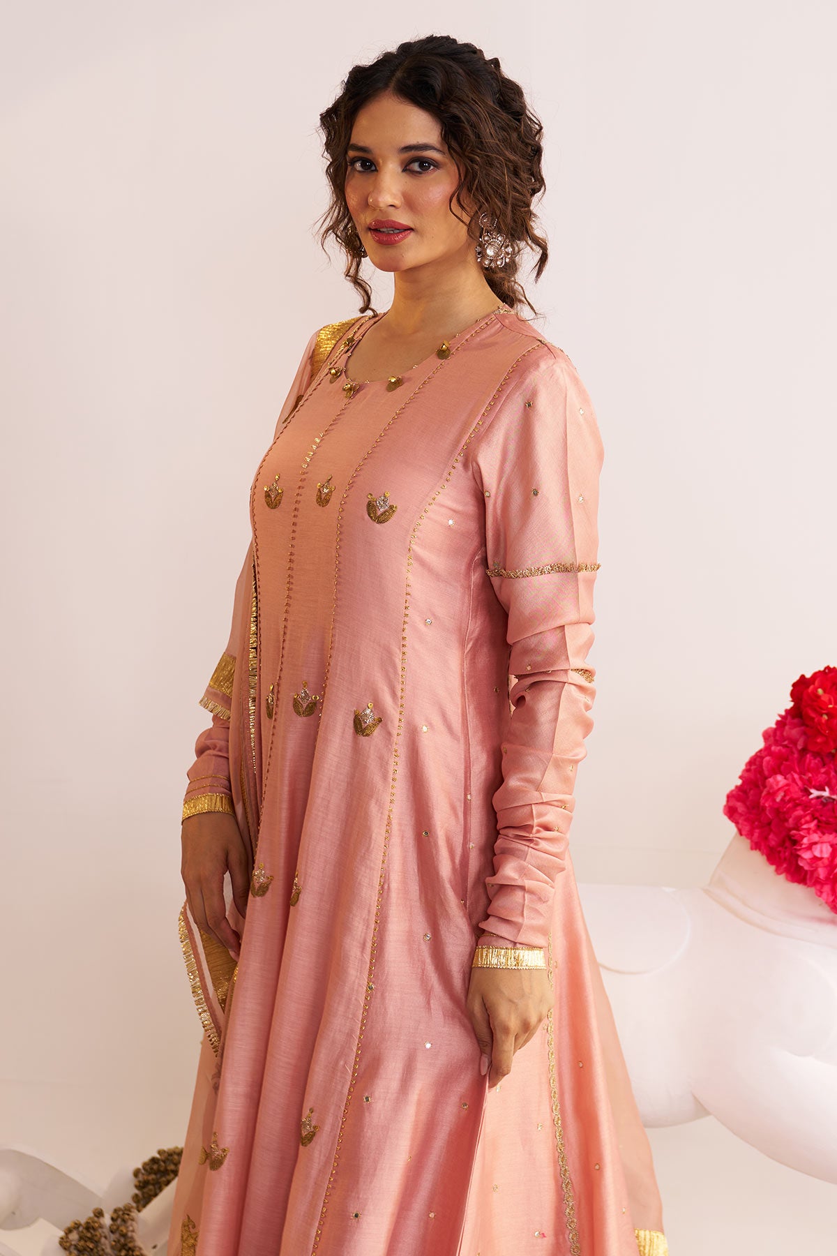 Gota embellished anarkali set