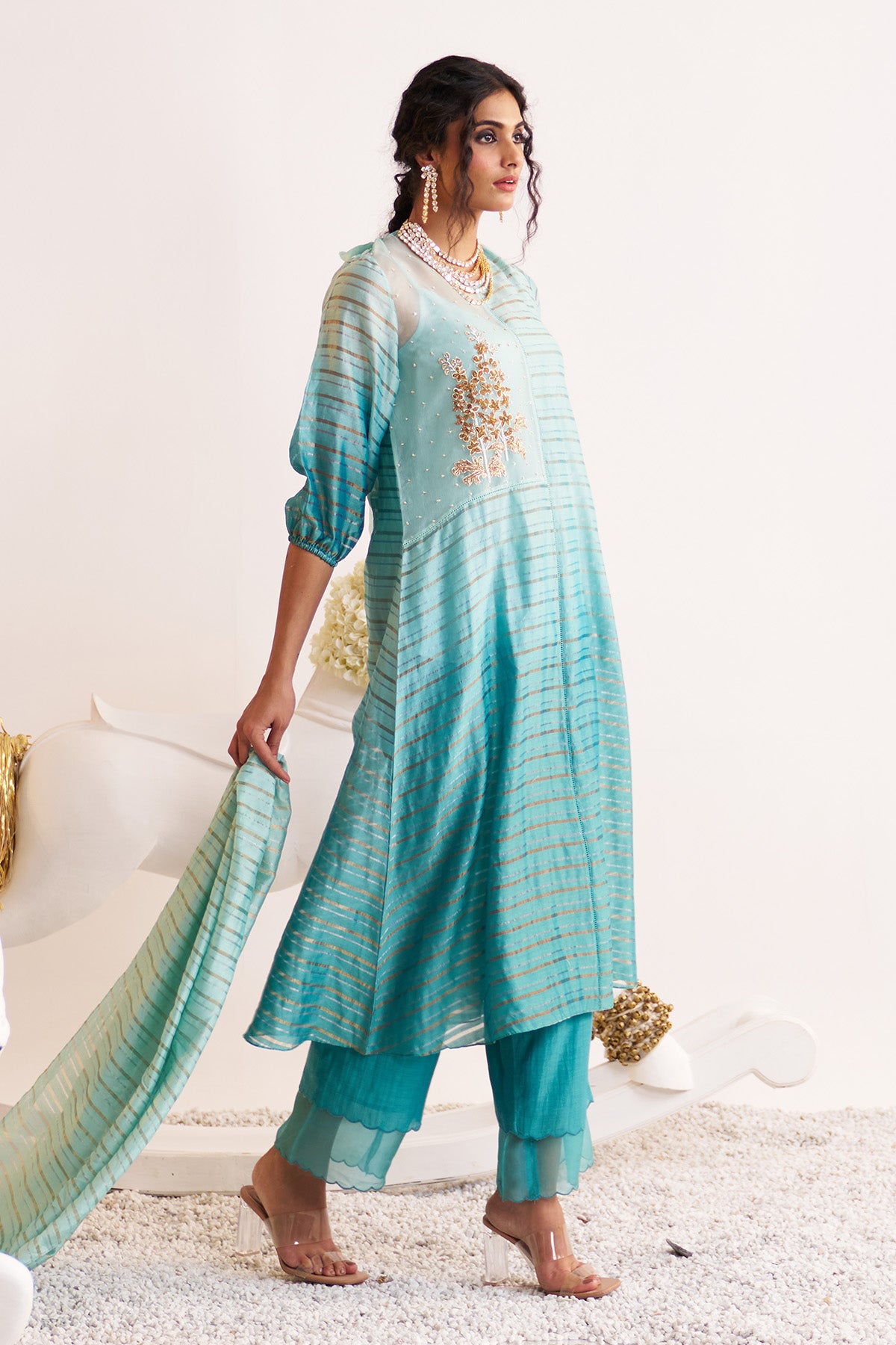 Half & half kurta set
