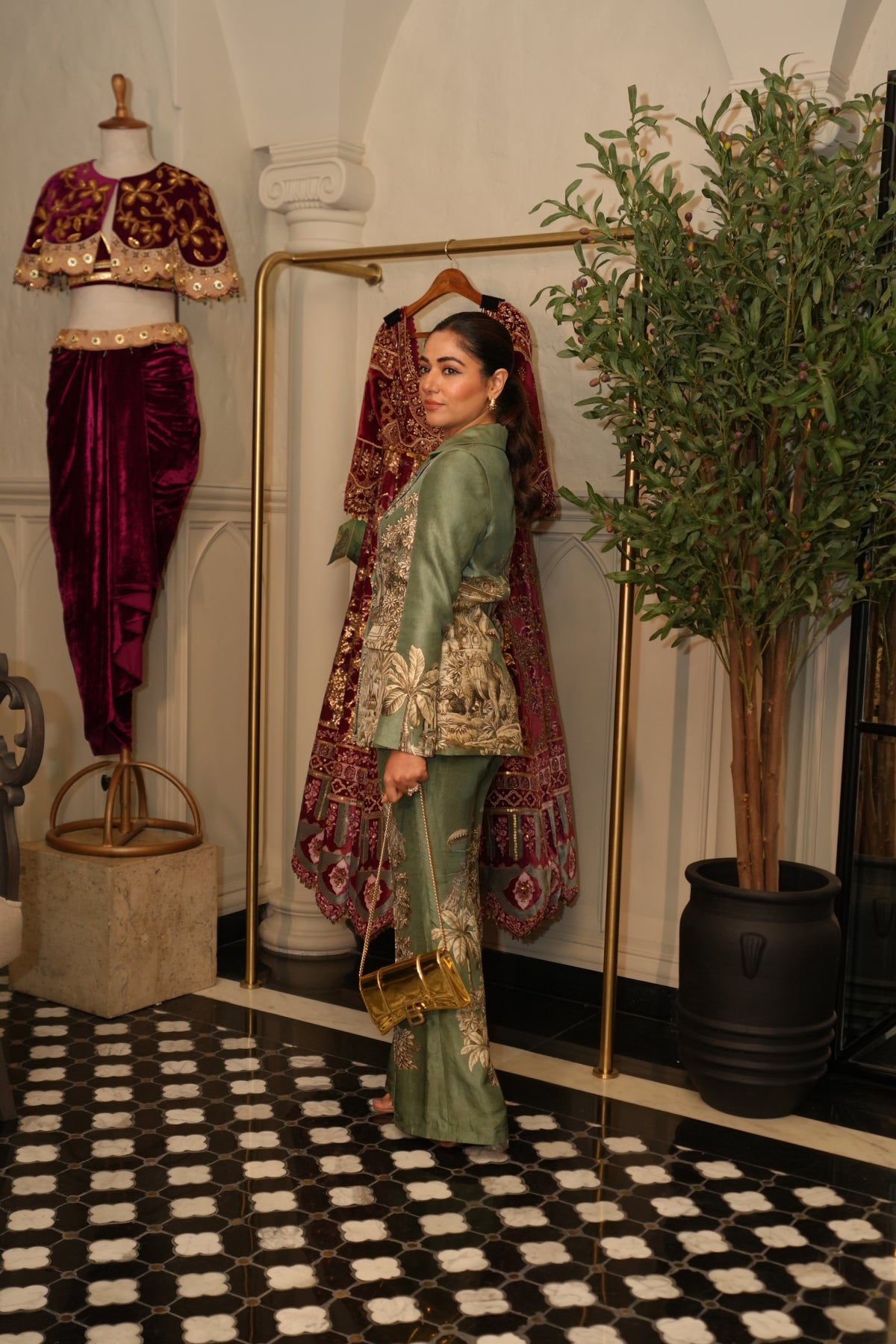 Anisha sethi In Blazer and Bell Bottom