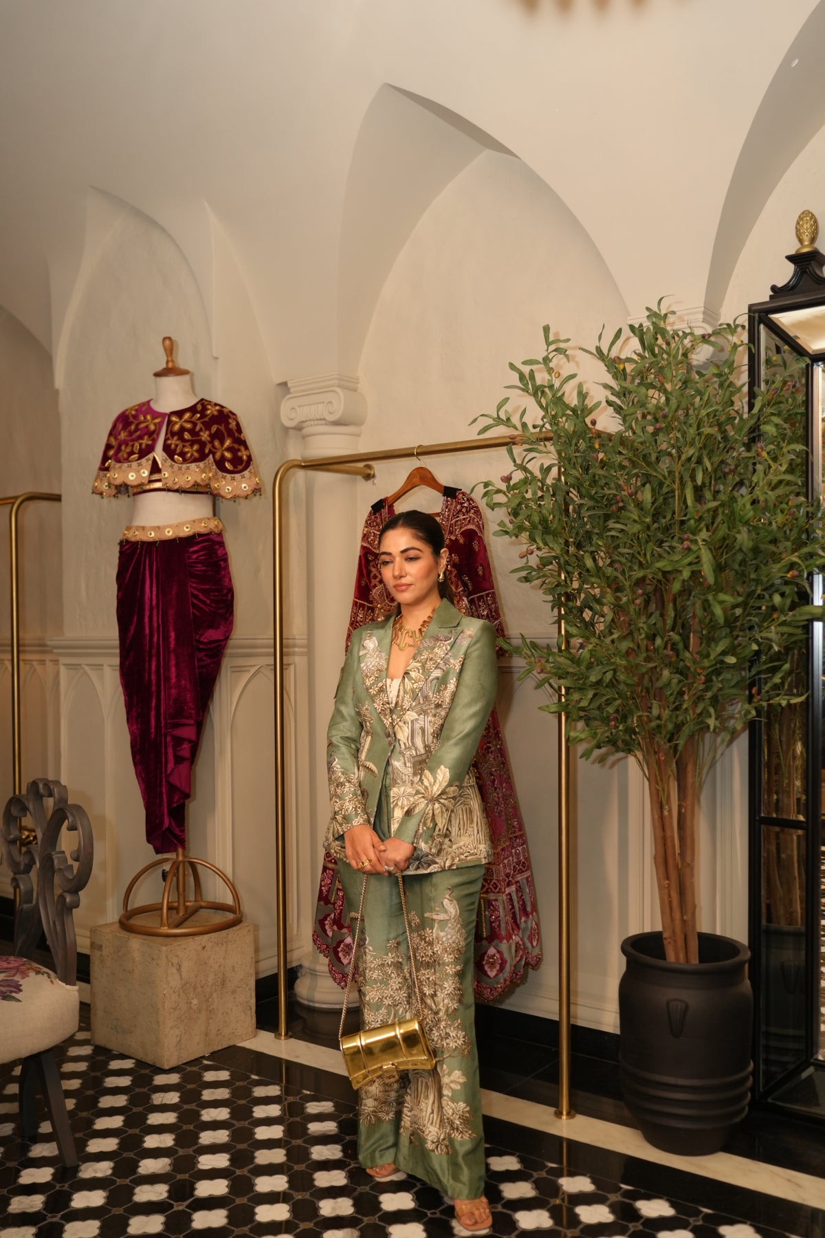 Anisha sethi In Blazer and Bell Bottom