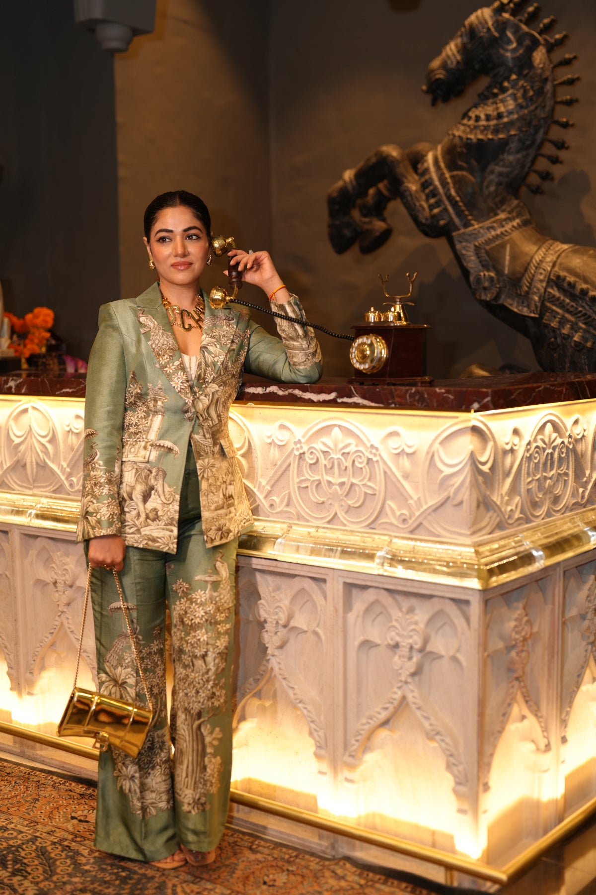 Anisha sethi In Blazer and Bell Bottom