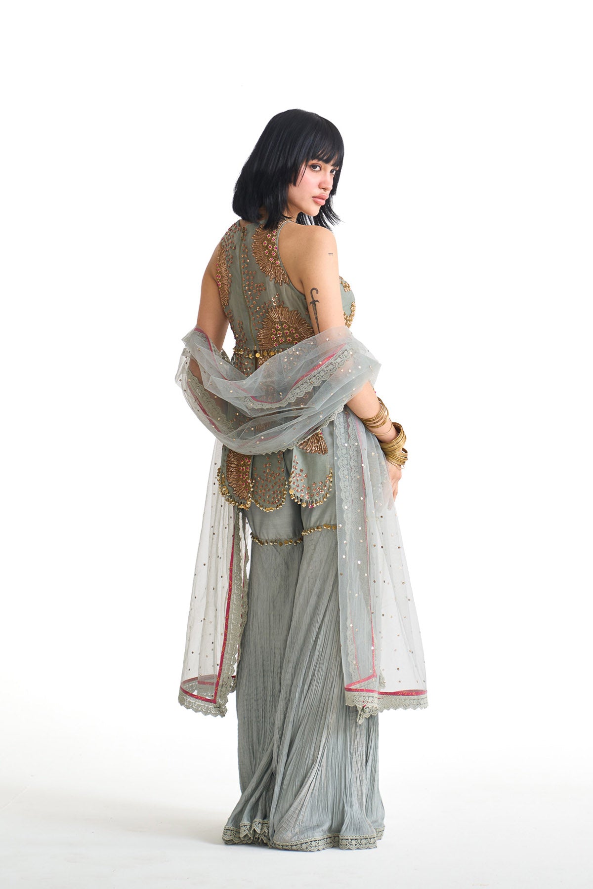 Dancing rays Peplum set