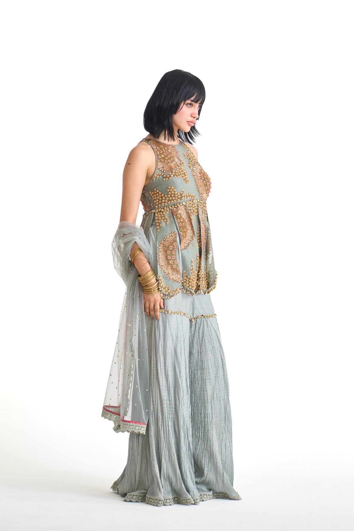 Dancing rays Peplum set