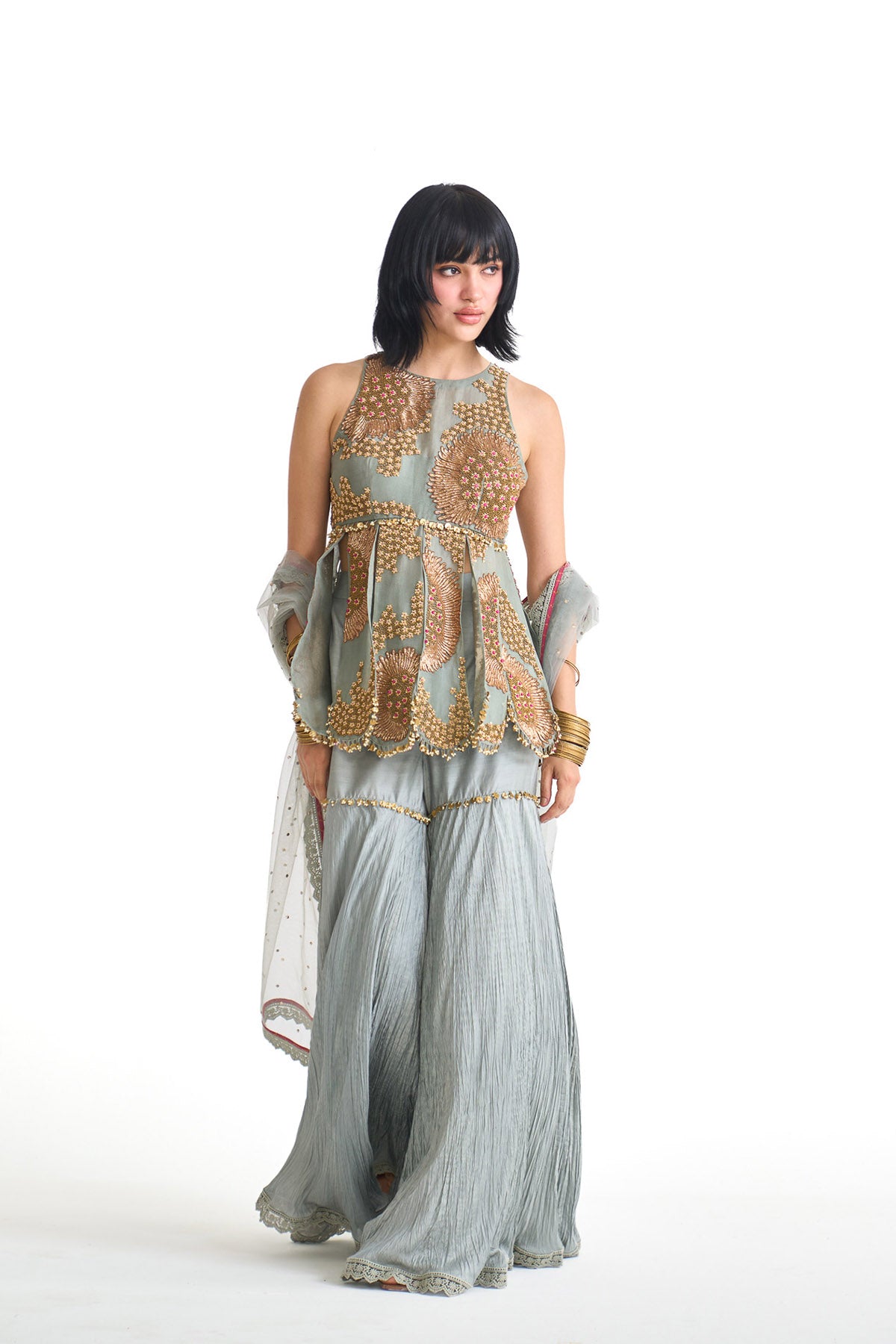 Dancing rays Peplum set