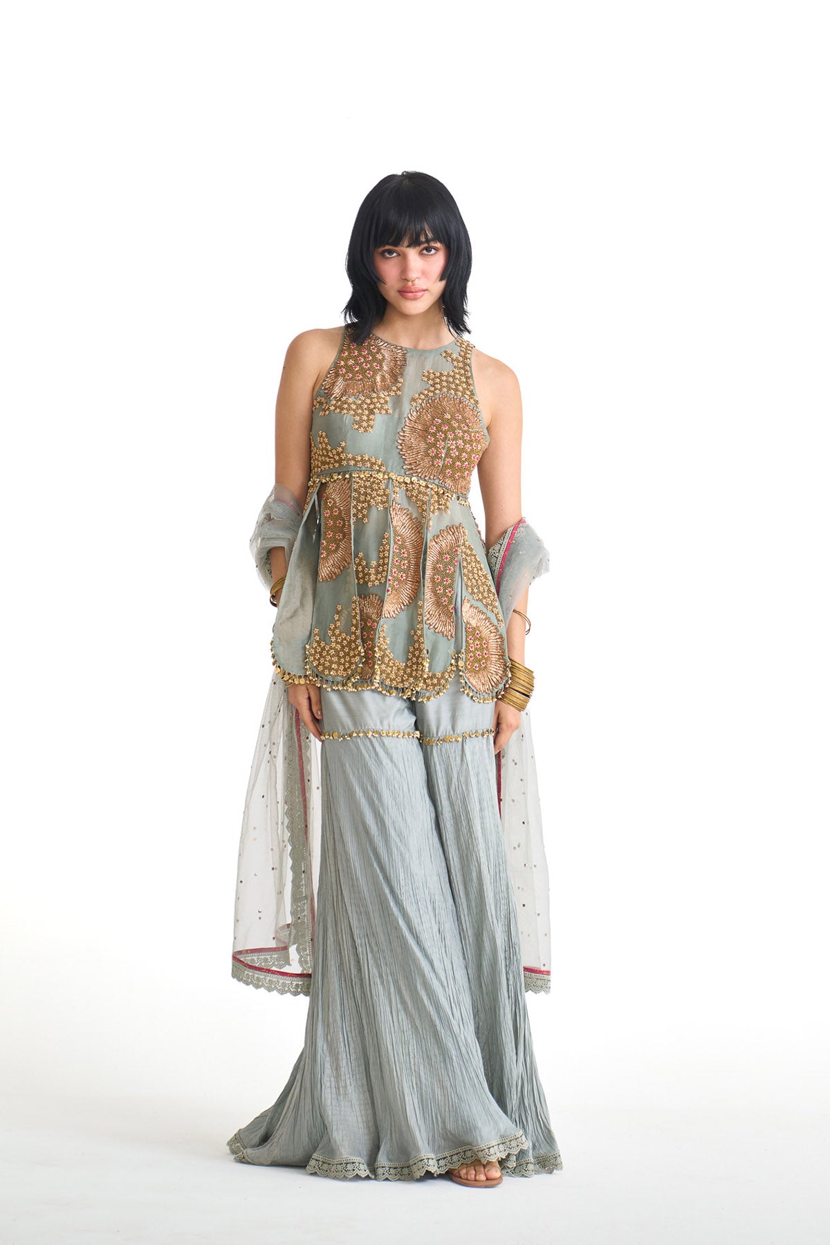 Dancing rays Peplum set