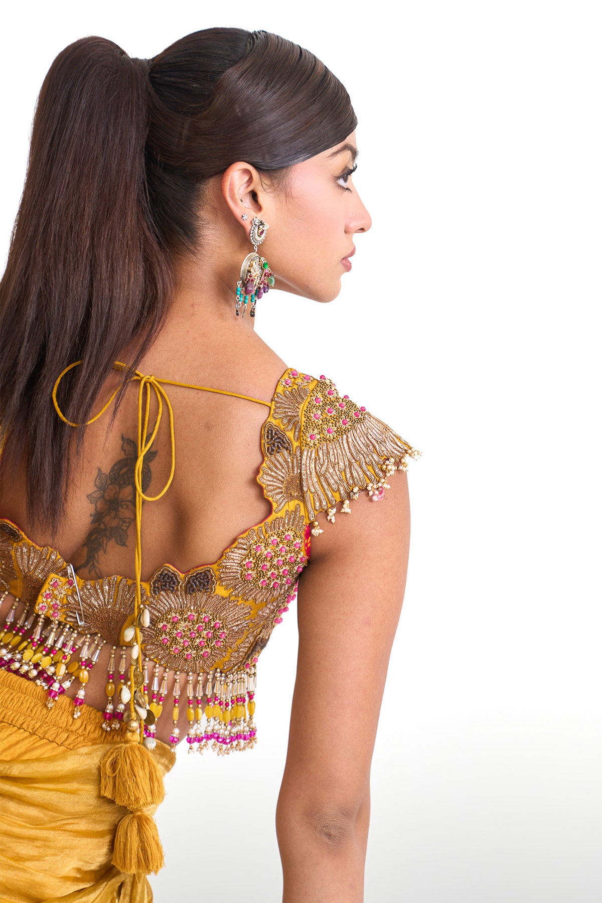 Dancing rays Drape sharara set