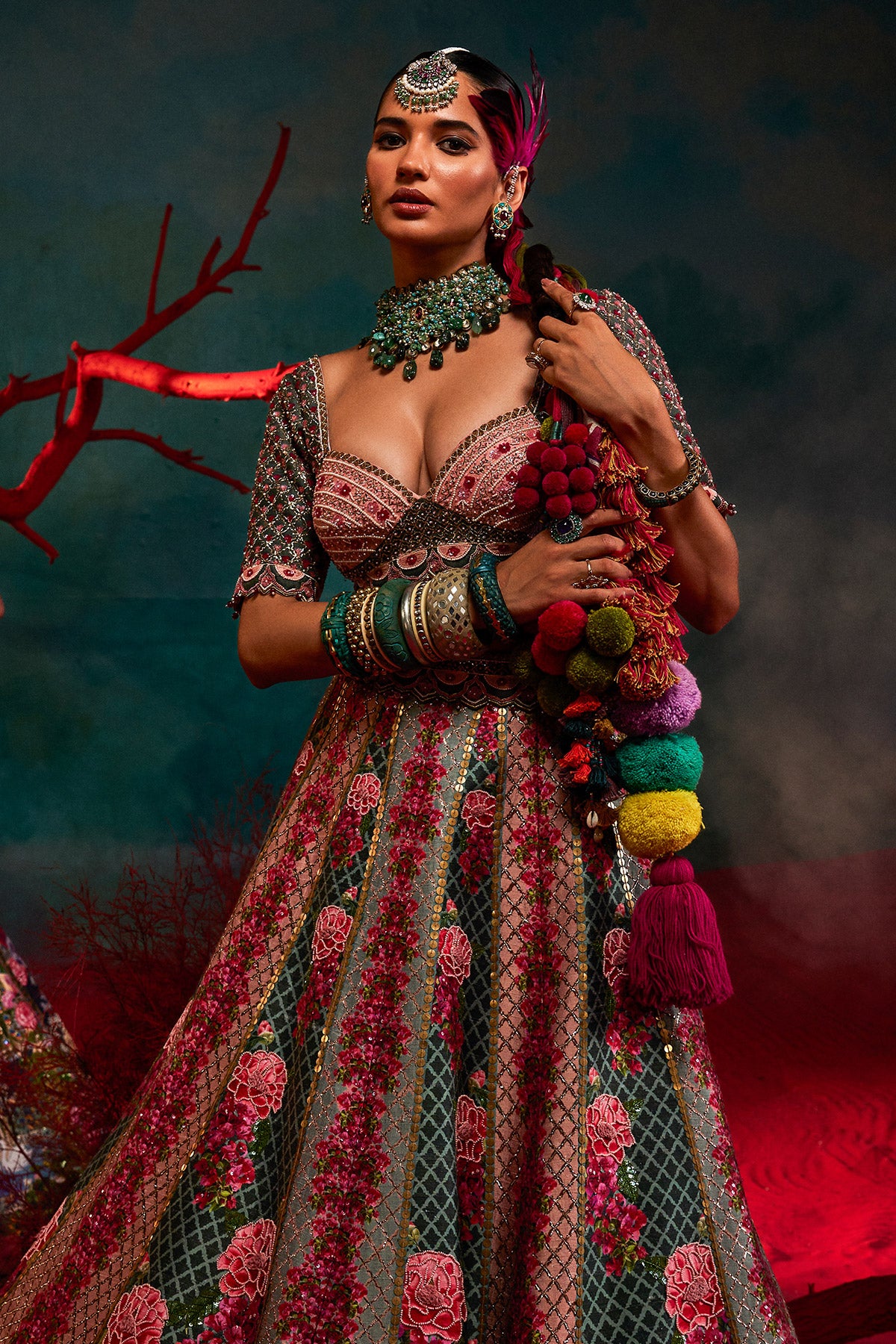Olive Mahal Lehenga