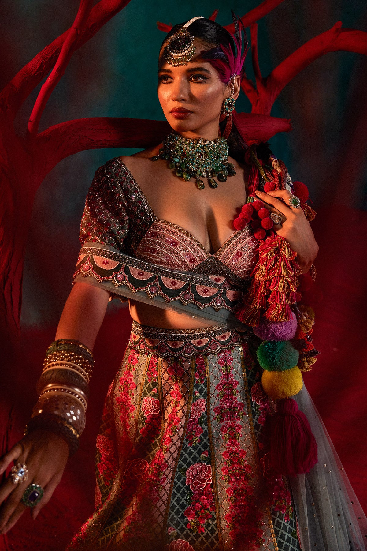 Olive Mahal Lehenga