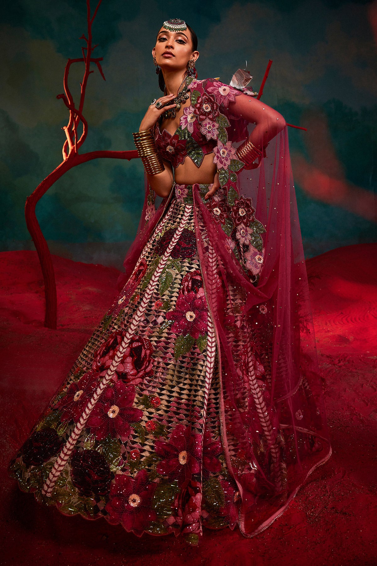 Meera Pink Lehenga