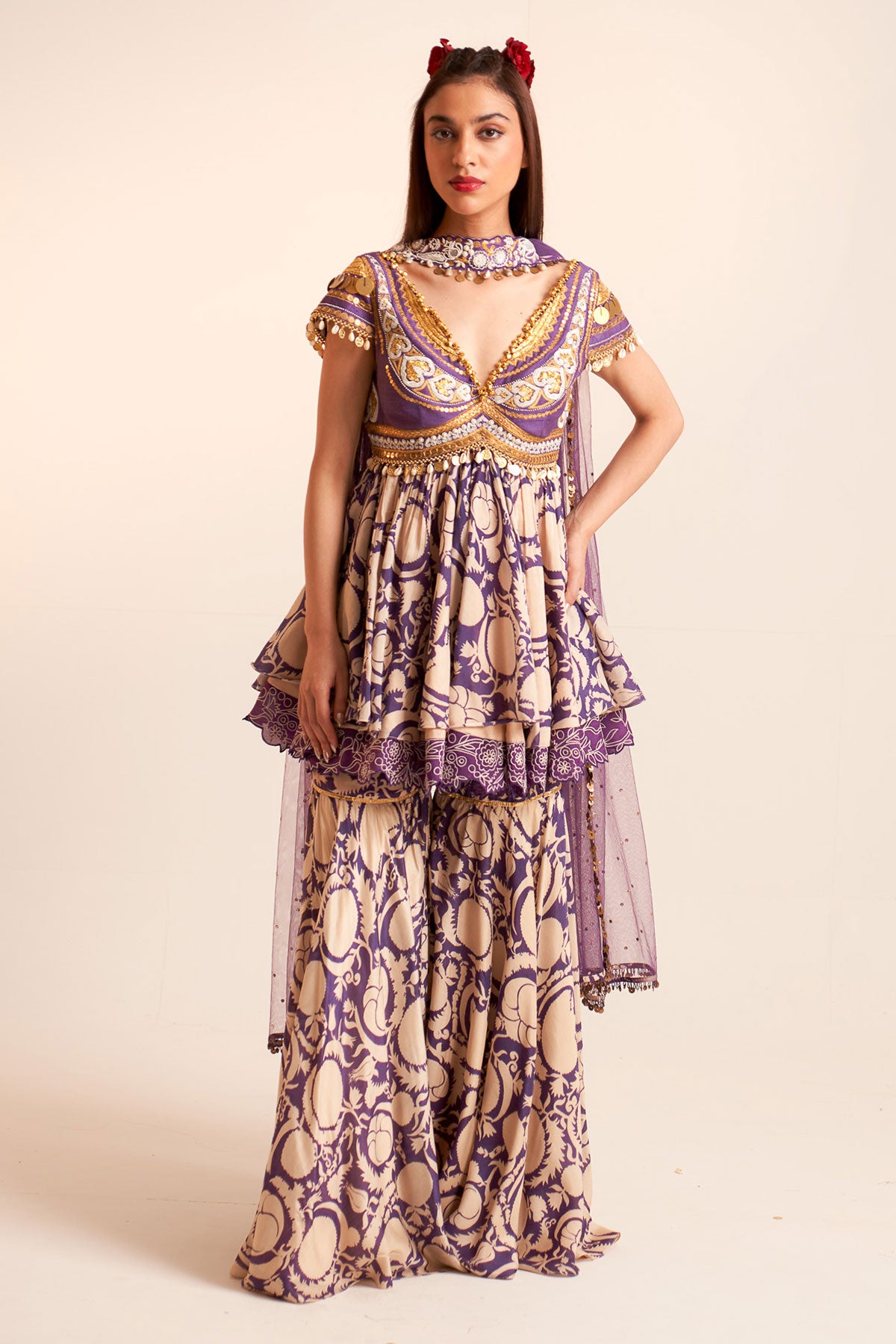 Peplum kurta set