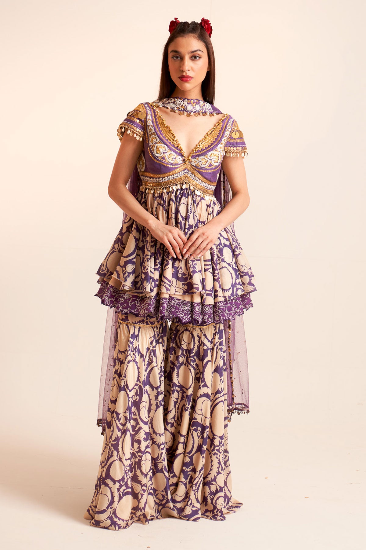 Peplum kurta set