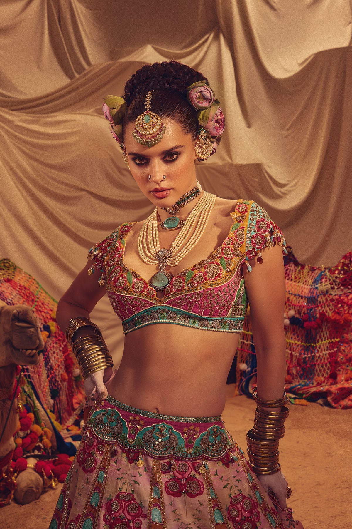 Rajwar lehenga