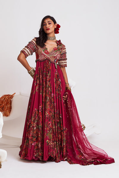 Festive bloom Anarkali