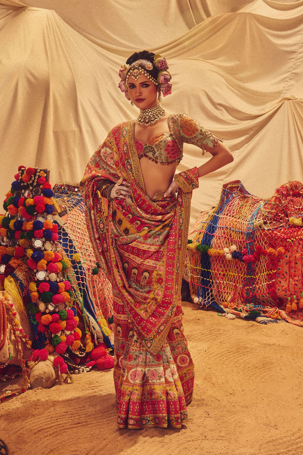 Suzani Rangeen lehanga main image 1