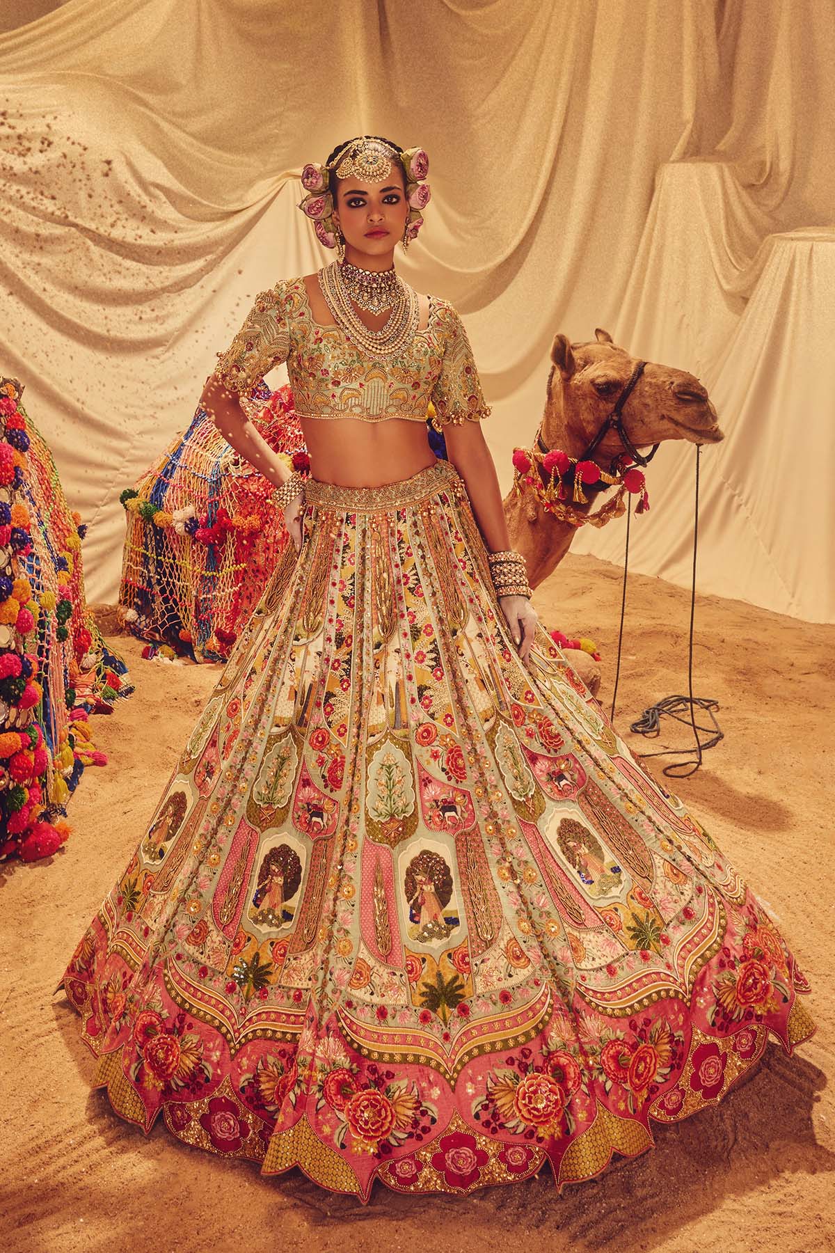 Gul-e-husn lehanga