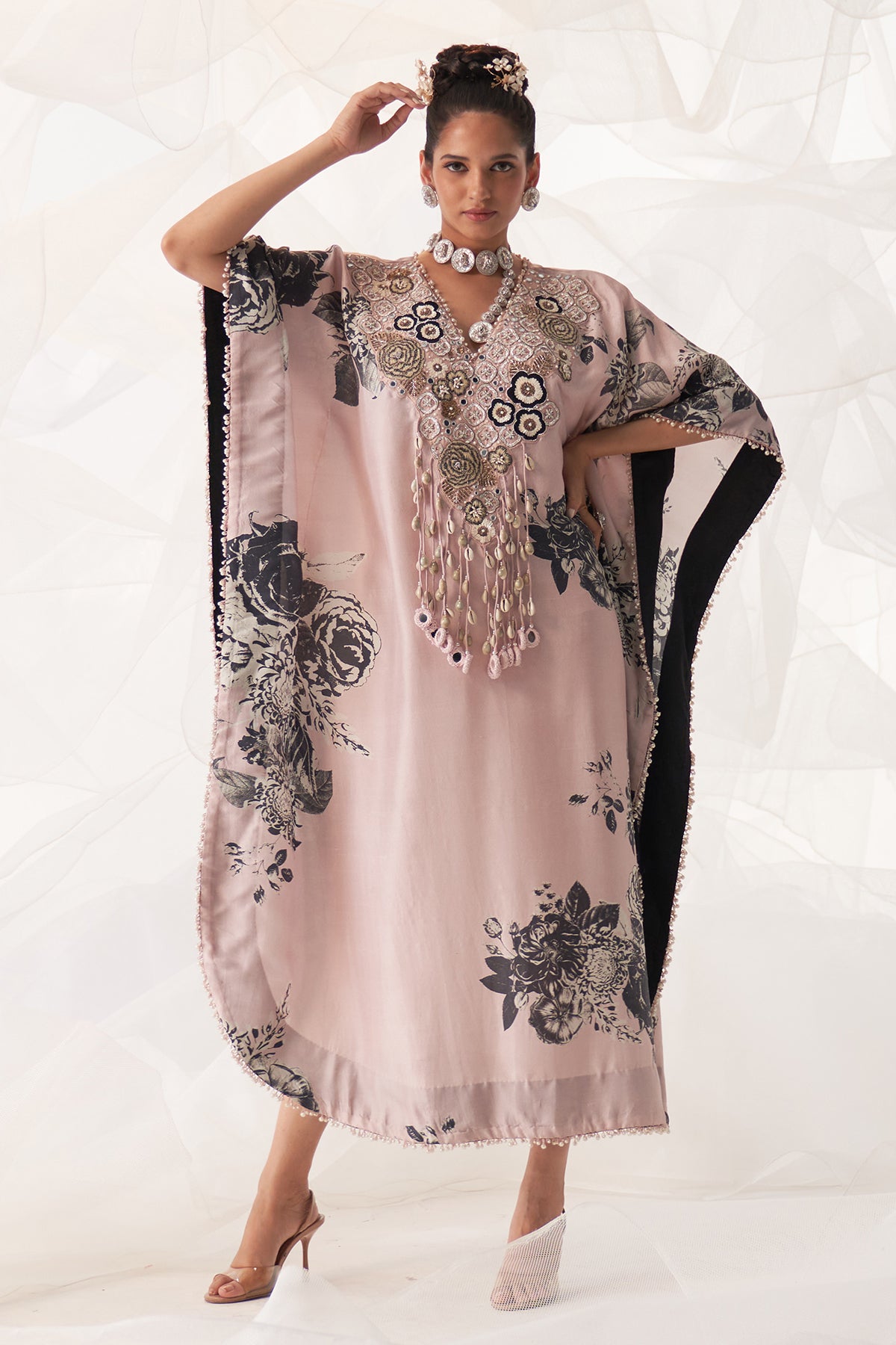 V NECK KAFTAN