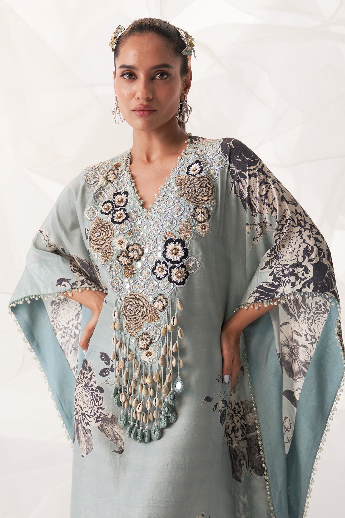 V NECK KAFTAN