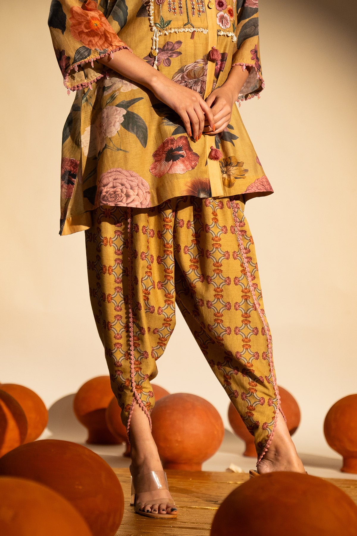 Short Kurta Dhoti Co-ord Set