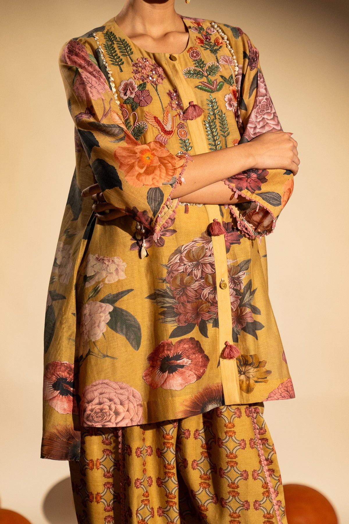 Short Kurta Dhoti Co-ord Set