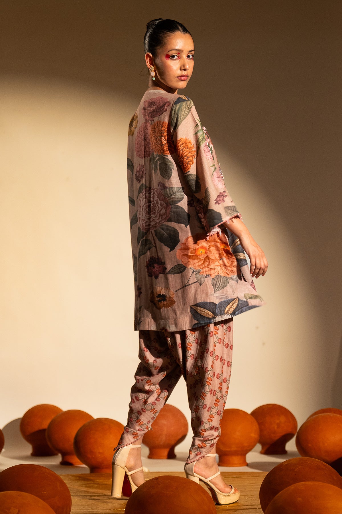 Short Kurta Dhoti Co-ord Set