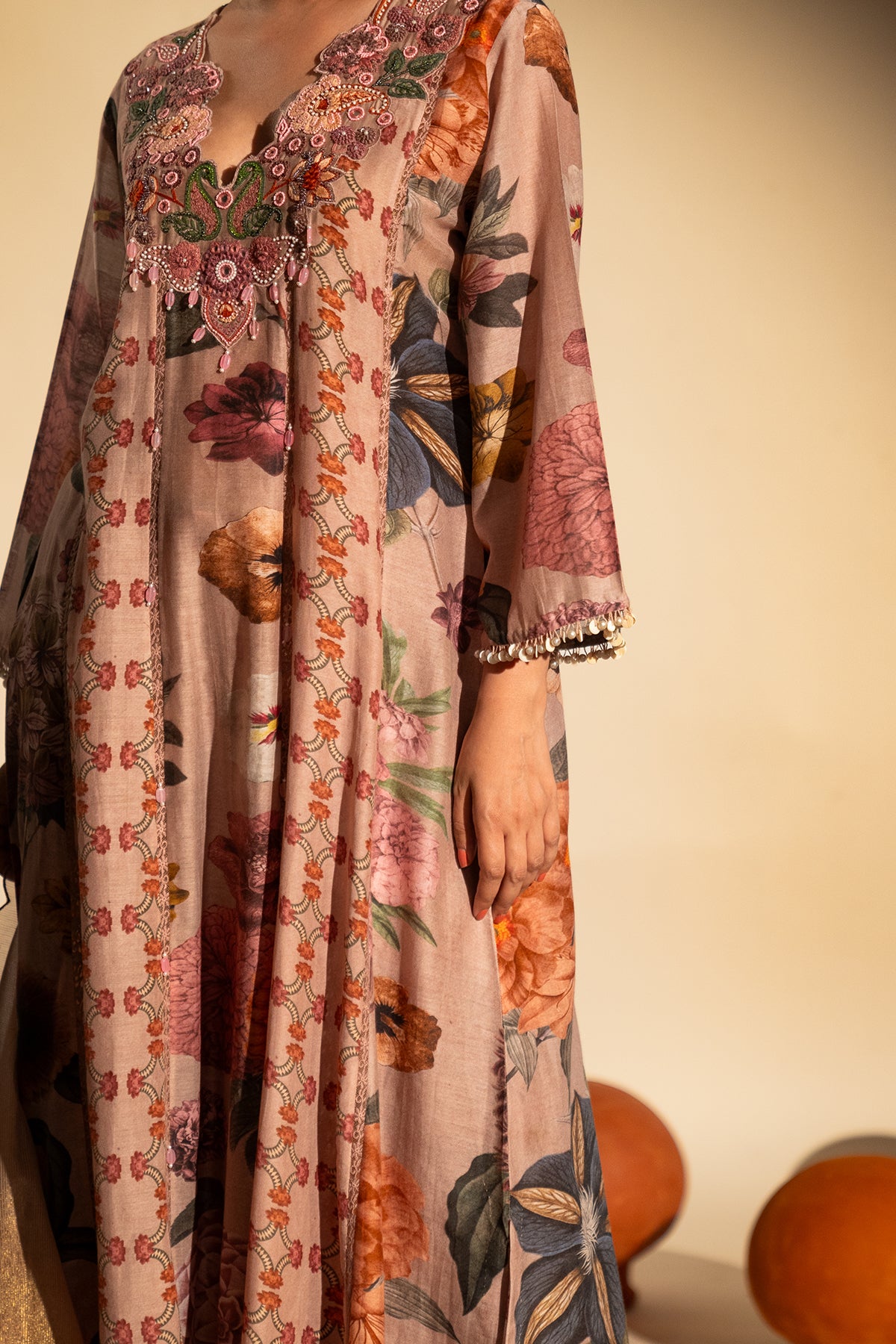 Paisley Yoke Kurta Set