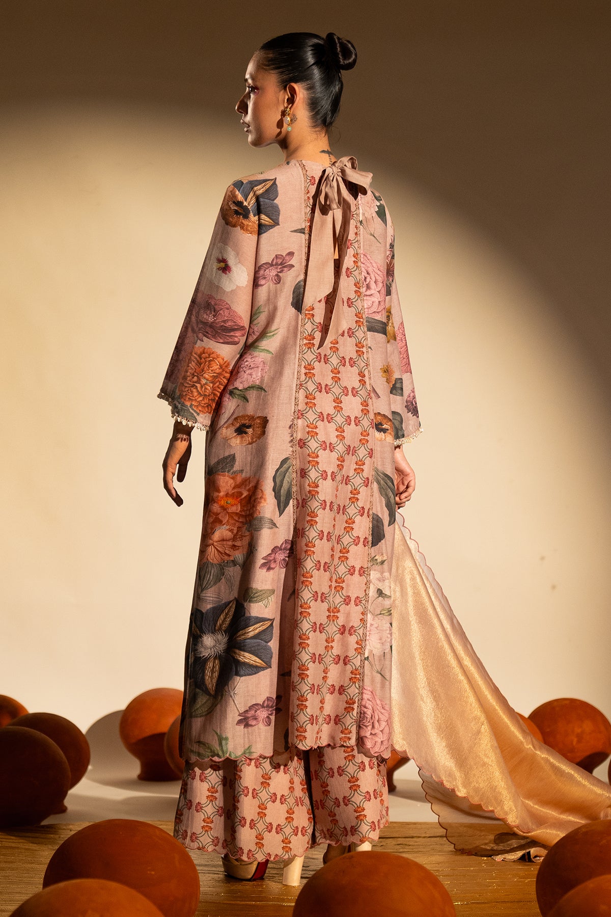 Paisley Yoke Kurta Set
